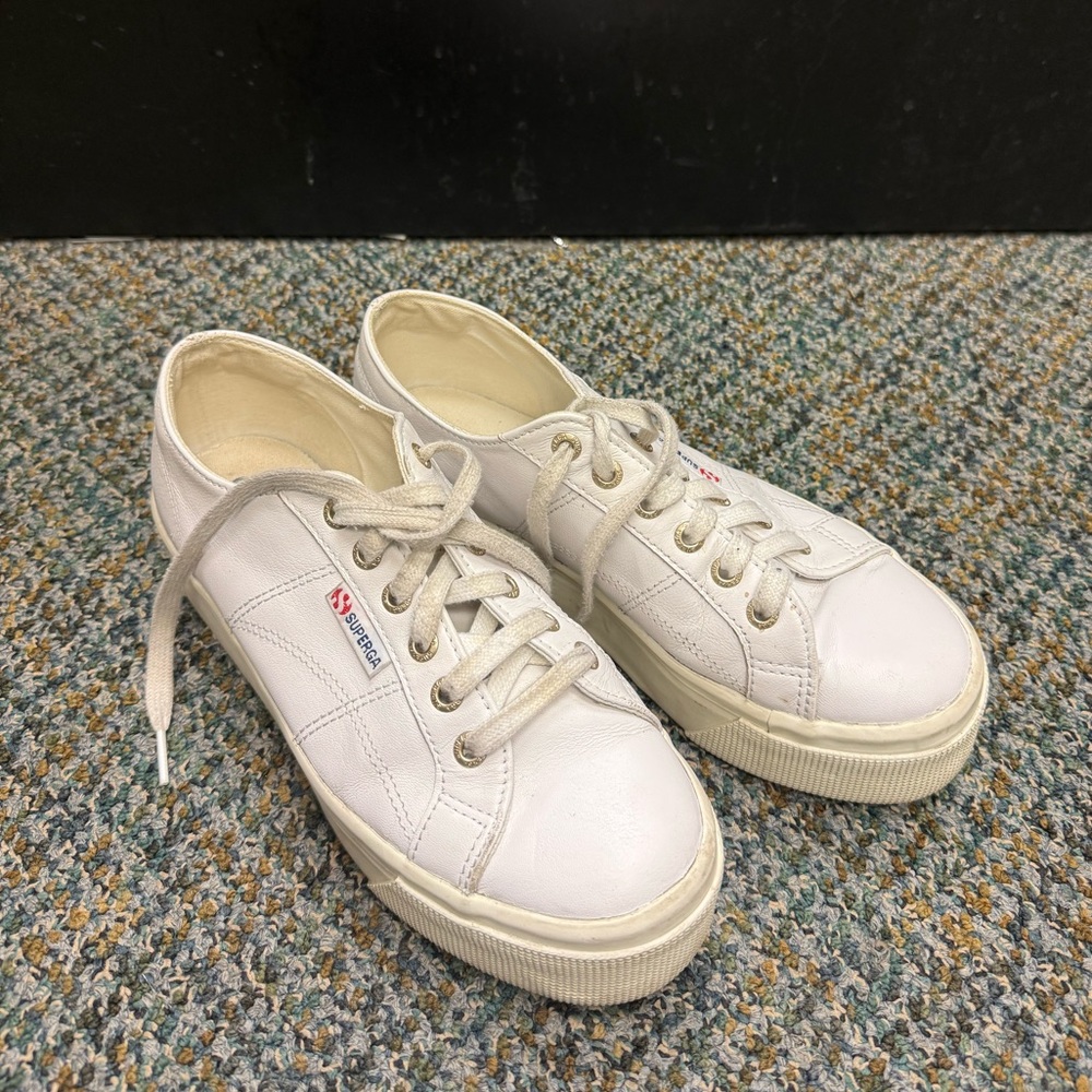 Superga Women's Classic White Sneakers